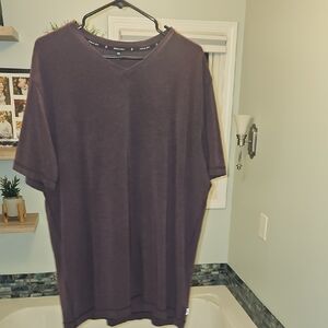 Classic Purple V-Neck Short Sleeve Tee